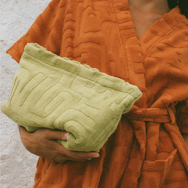 Soleil Soleil Towelling Pouch Kin Aloe