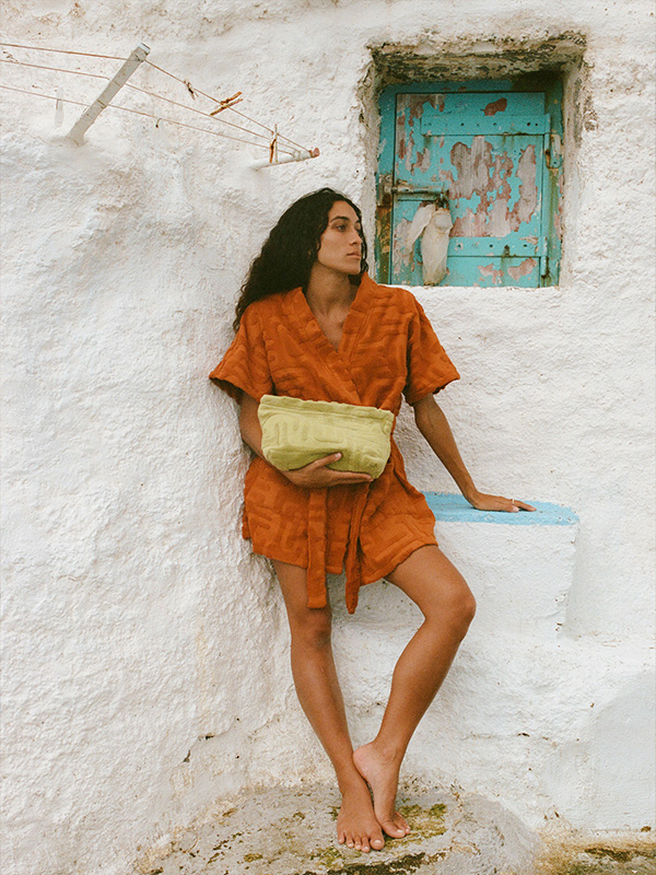 Soleil Soleil Towelling Pouch Kin Aloe