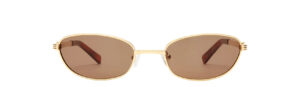 Luv Lou The Brooklyn Gold Sunglasses