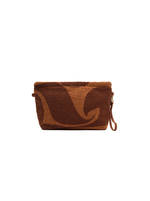 Soleil Soleil Towelling Pouch Wave Umber