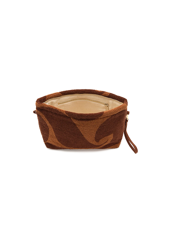 Soleil Soleil Towelling Pouch Wave Umber