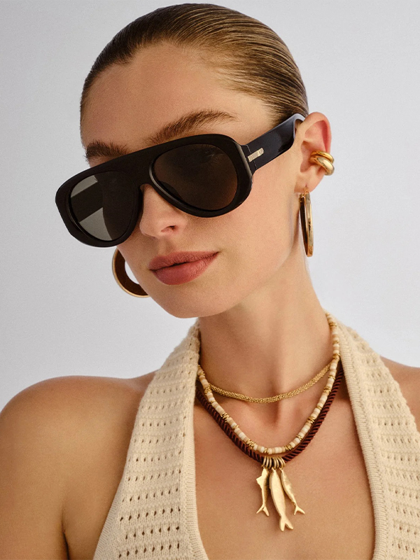 Le Specs Dream Boat Black Sunglasses